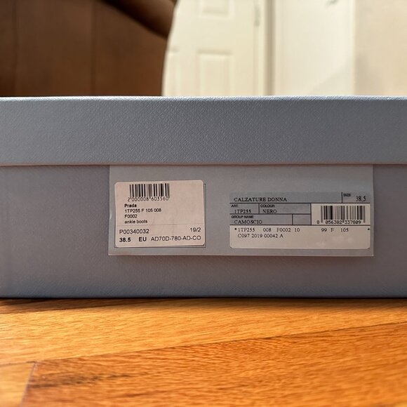 EUC Prada Platform Ankle Booties - Black Suede 38.5 - Picture 2 of 9